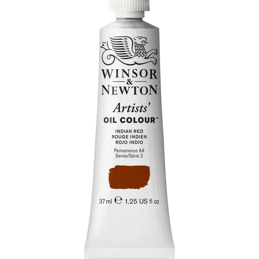 Winsor & Newton Artists Oil Colour 37ml Art/Craft Paint Tube Indian Red Series 2 - Hobbies