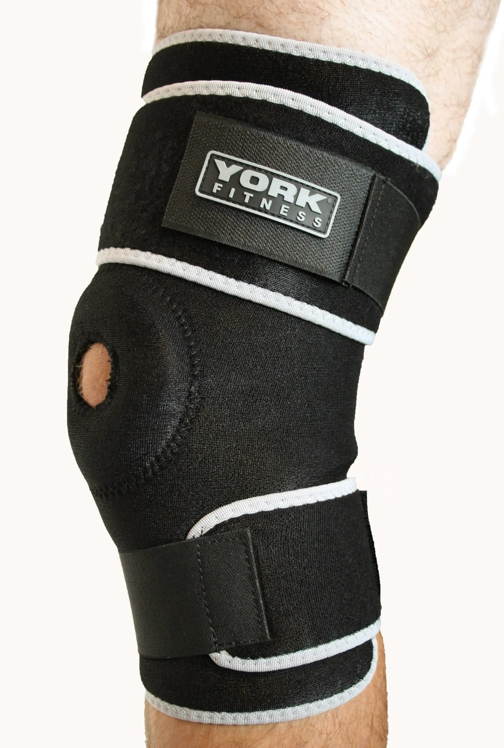 York Fitness Adjustable Knee Support (Pair) - Sports & Outdoor