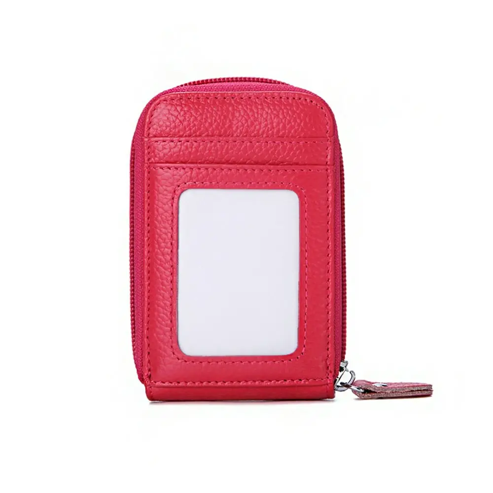 RFID Blocking Genuine Leather Card Wallet Blocking Card Wallet - Fashion