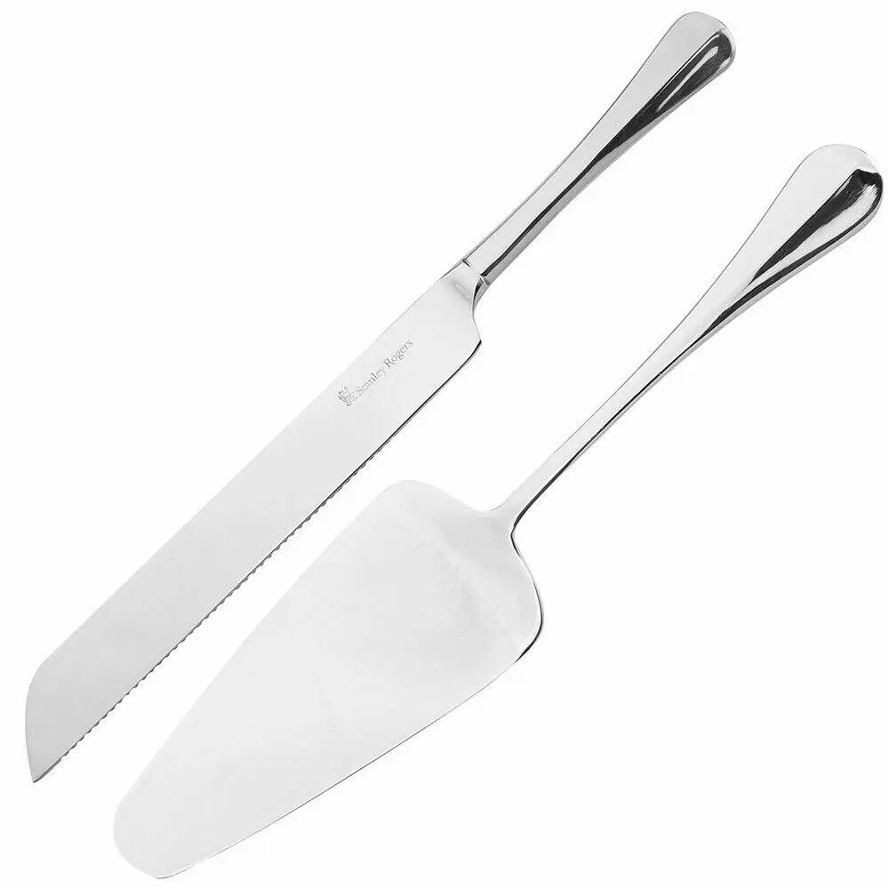 Stanley Rogers 2pc Baguette Cake Knife & Server Set | Gift Boxed - Home & Garden
