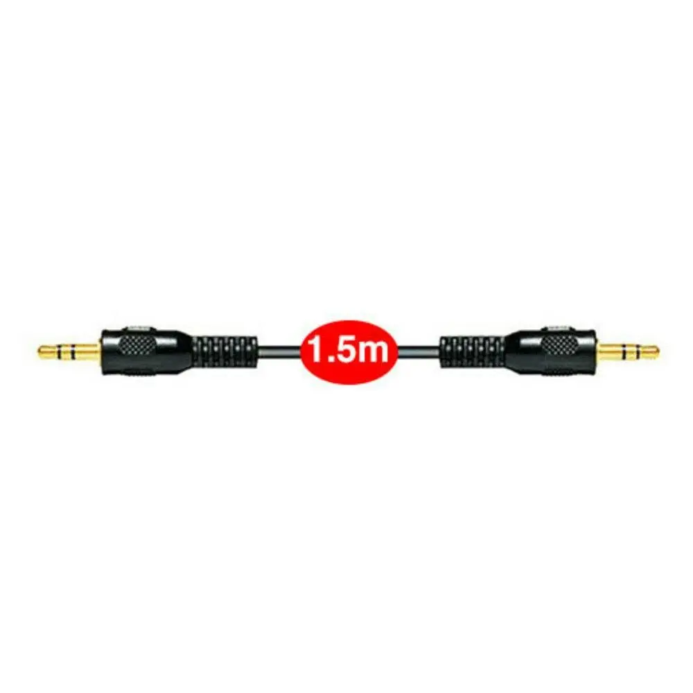 Sansai 1.5m Stereo AUX/Cable Audio 3.5mm Male to Male/Auxiliary Cord/Extension - Electronics