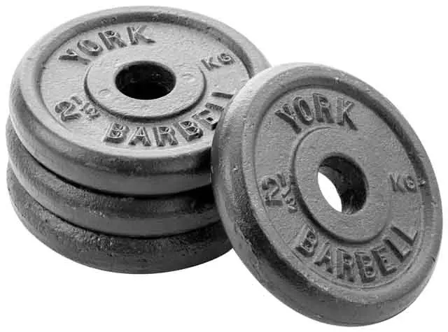 York 2.5kg Cast Iron Disc - Sports & Outdoor