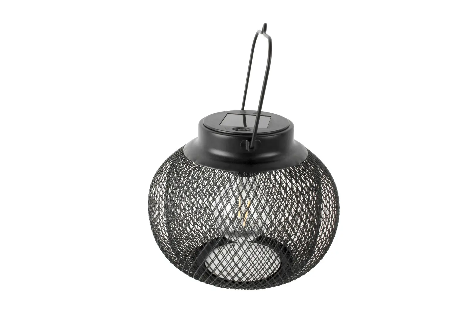 Yard Masters 20x20cm Solar Outdoor Garden Metal Lantern/Light Home Decor Black - Sports & Outdoor