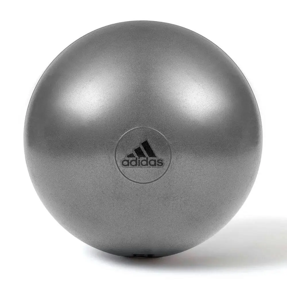 Adidas Gym Ball 65cm Fitness/Exercise Pilates Fit Yoga Swiss Ball w/ Pump Grey - Sports & Outdoor