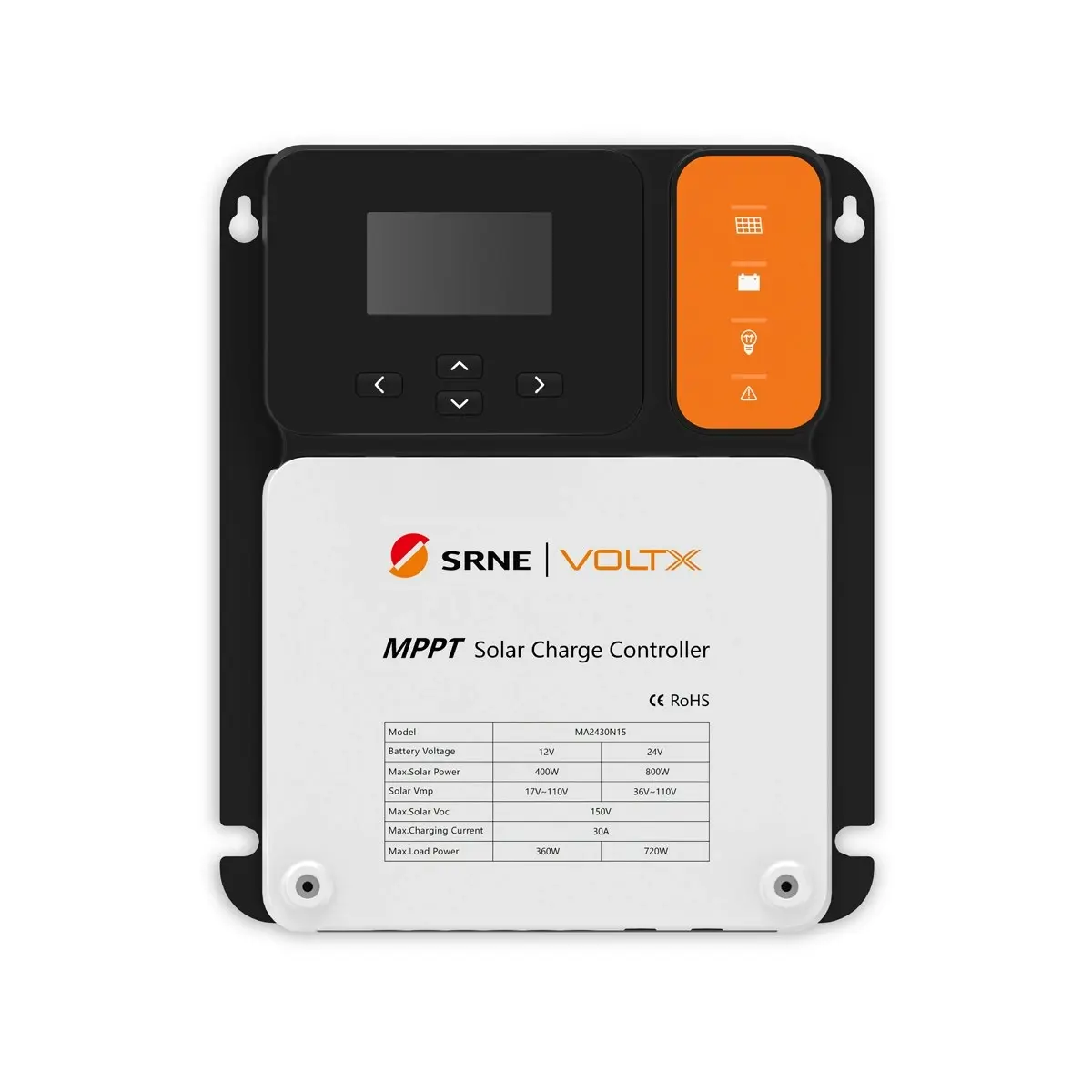 VoltX SRNE 30A MPPT Solar Charge Controller - Electronics