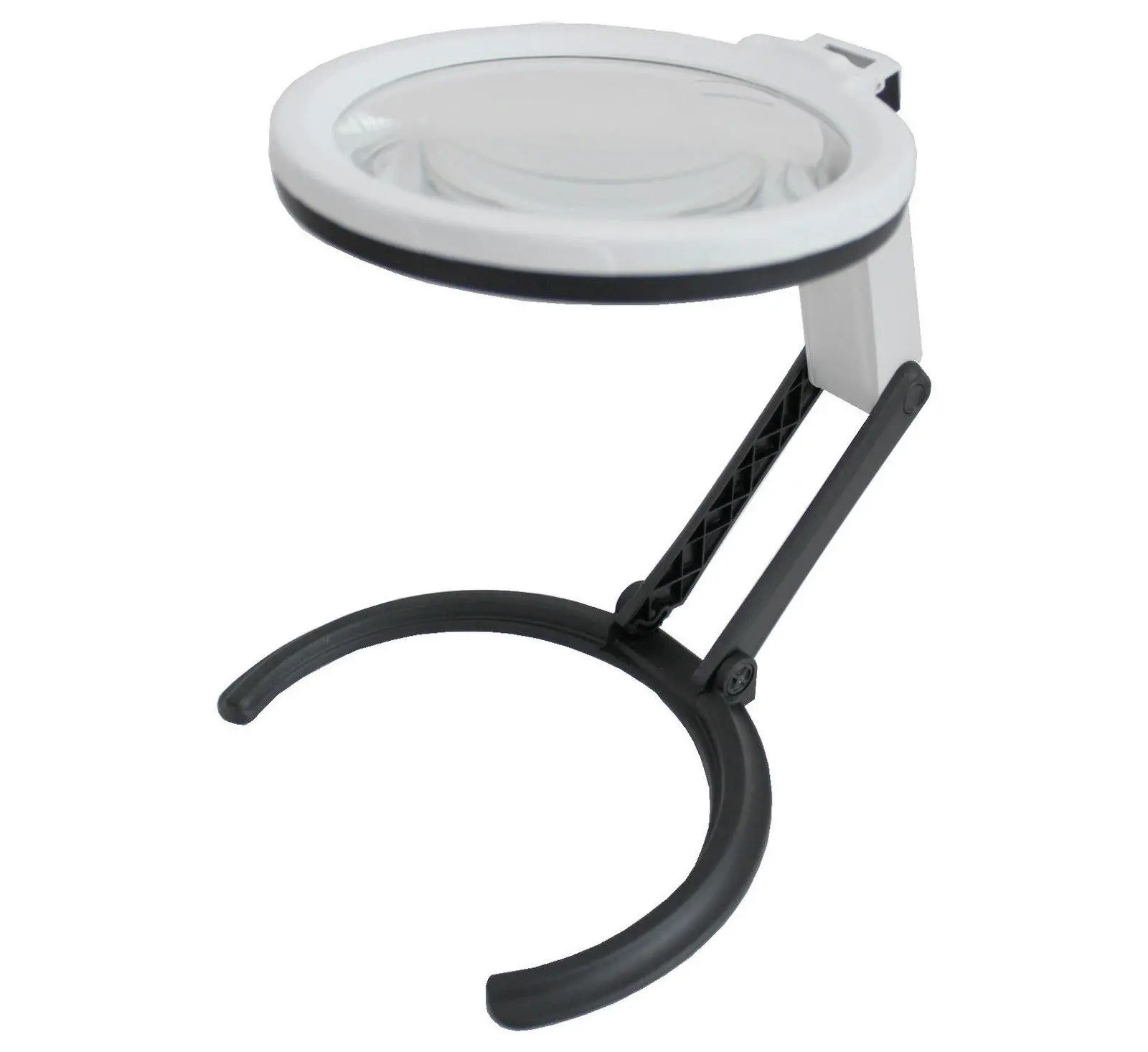10 Led Foldable Magnifier Glass Magnification Led Lamp 2 X 120Mm + 5 X 28Mm Lens - Hardware