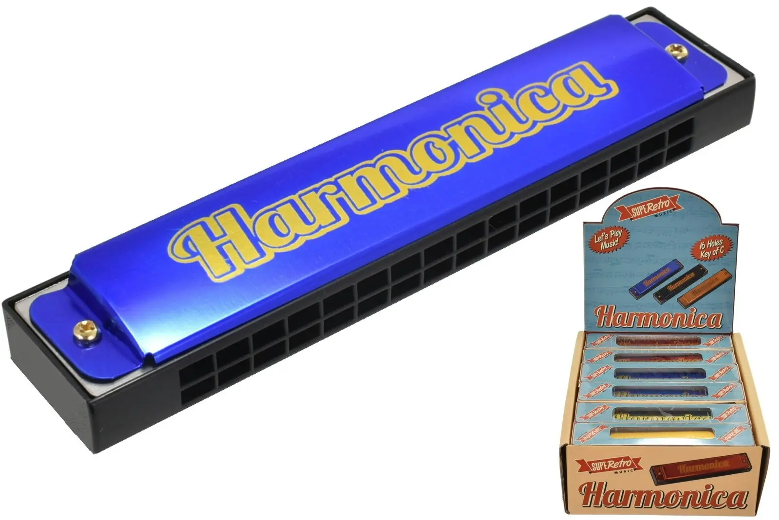 Retro Harmonica - Toys & Games