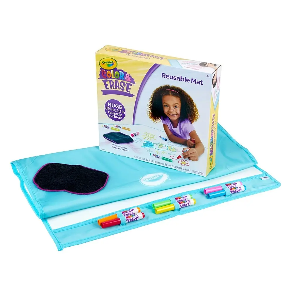 Crayola Color & Erase Drawing/Colouring/Painting Doodle Mat/Board For Kids 3+ - Hobbies