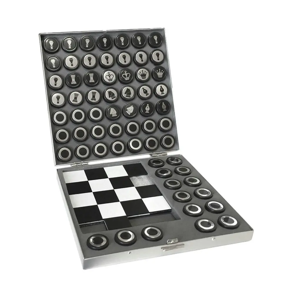 Travel Magnetic Chessboard Chess Board Box Set Portable Game Toy Puzzle 15y+ - Toys & Games