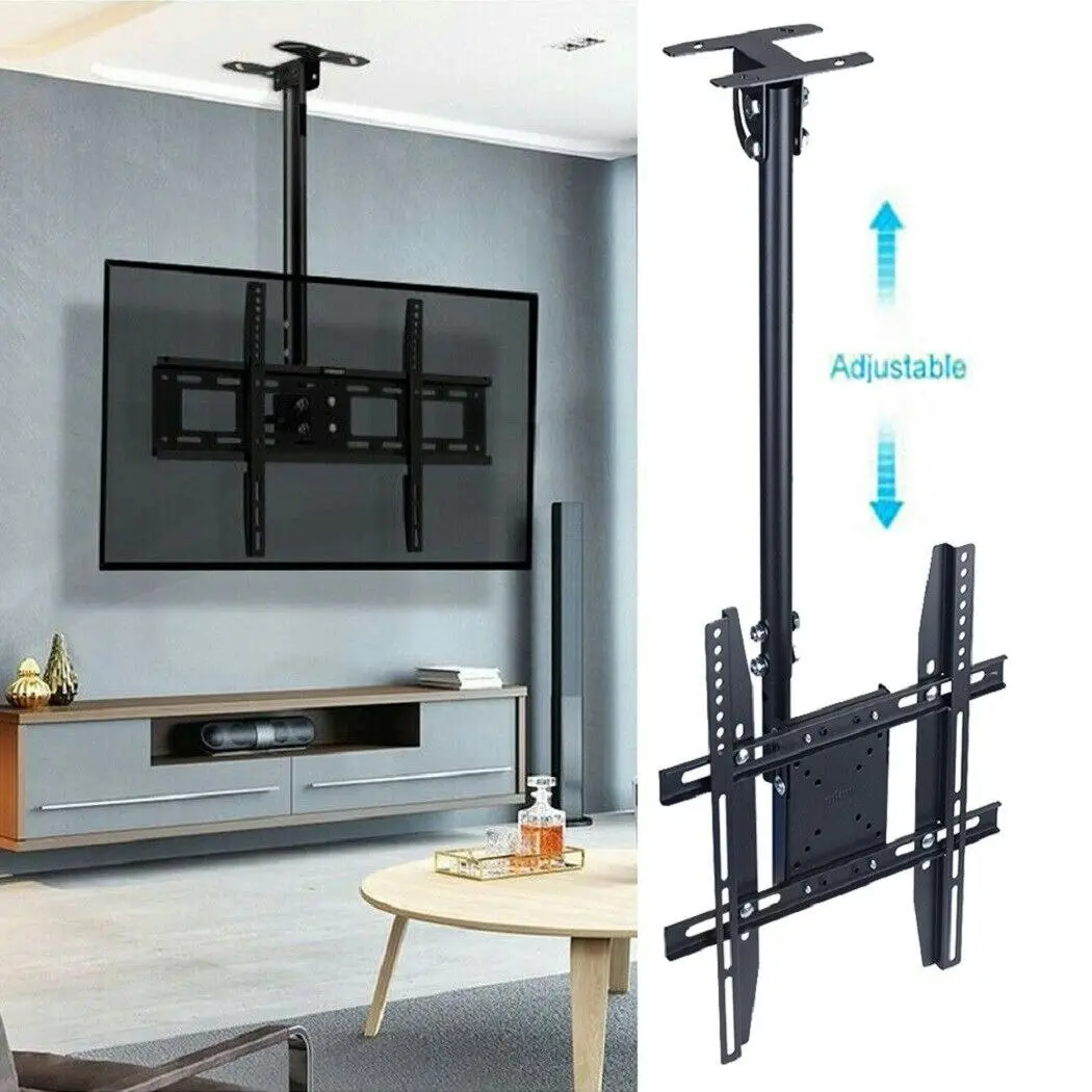 Fin Roof Led Lcd Tv Wall Mount Ceiling Bracket Tilt Swivel Fr 27 32 42 50 60 65 Inch - Electronics