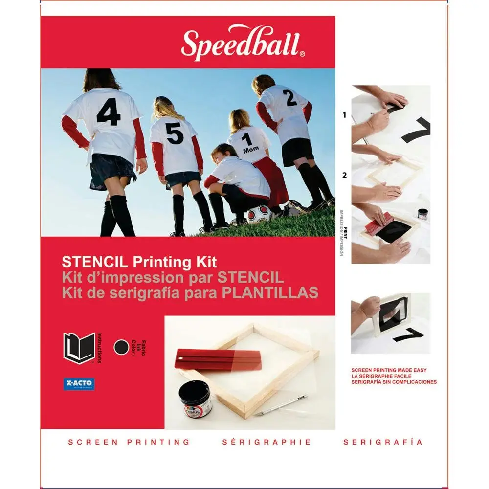 Speedball Stencil Screen Printing Kit Fabric Premium Art And Craft Set - Hobbies