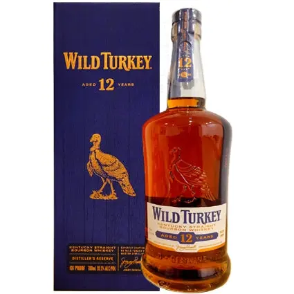 Wild Turkey 101 Proof Distiller's Reserve 12 Year Old Kentucky Straight Bourbon Whisky 700ml - Alcohol