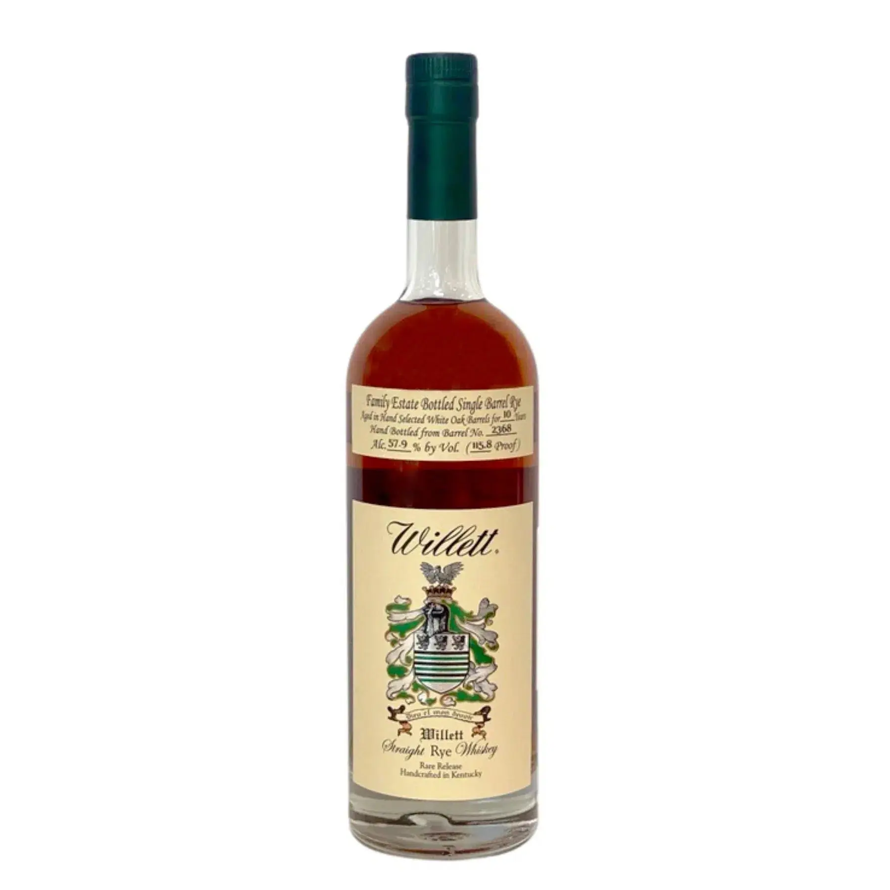 Willett Family Estate 10 Year Old Single Barrel Rye No. 2368 57.9% 700ml - Alcohol