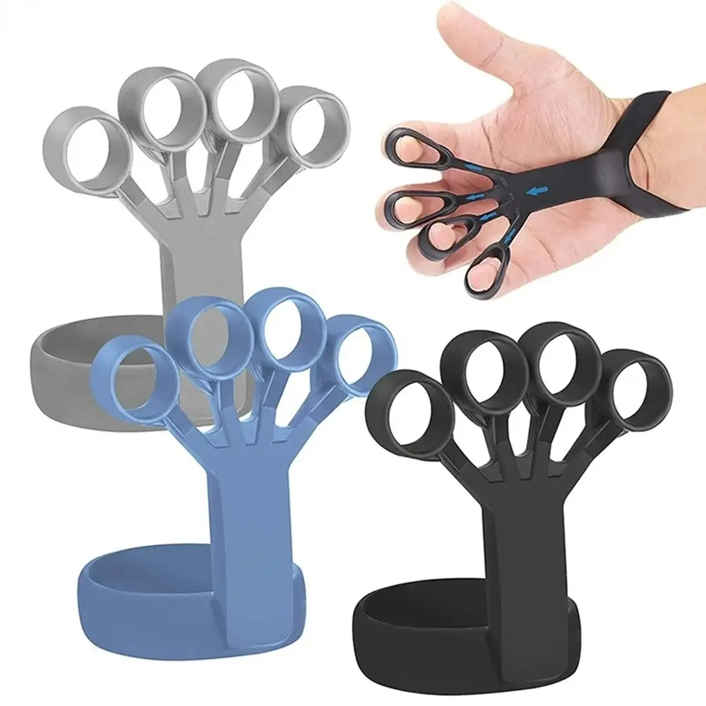 3 Pack Silicone Hand Grip Device Finger Exercise Hand Strengthener Hand Trainer - Sports & Outdoor
