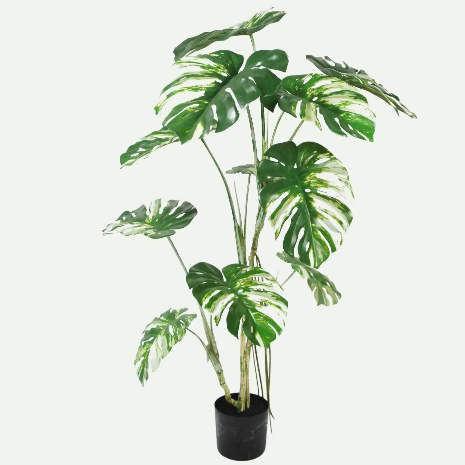 Large Artificial Variegated Monstera Plant 150cm - Home & Garden