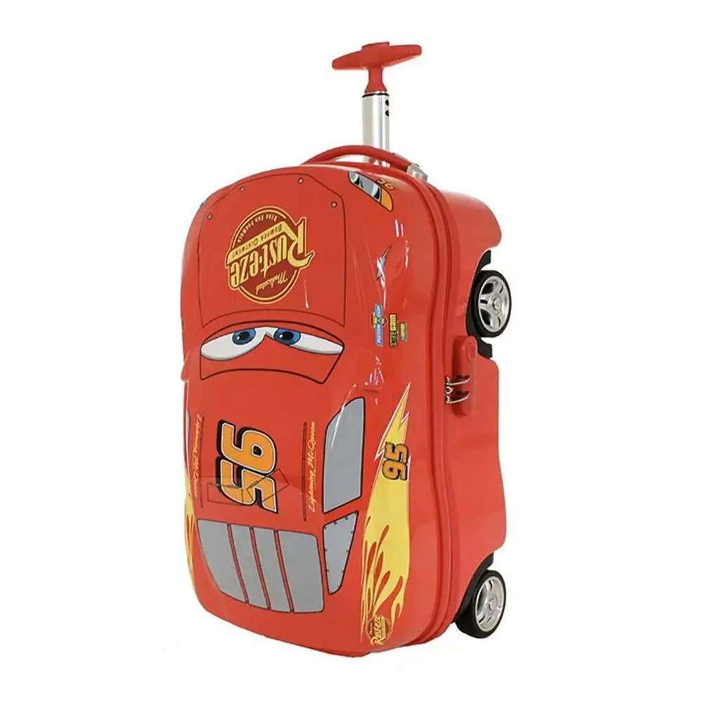 Lightning Mcqueen 19" Hard Case Wheeled Trolley Onboard Luggage Travel Bag - Fashion