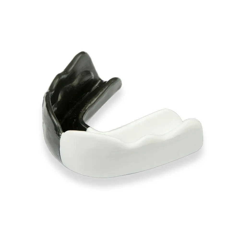 Signature Sports Type 2 Protective Mouthguard Teeth Shield Teen Black/White - Sports & Outdoor
