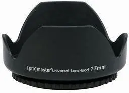 ProMaster Universal 77mm Lens Hood - Photography