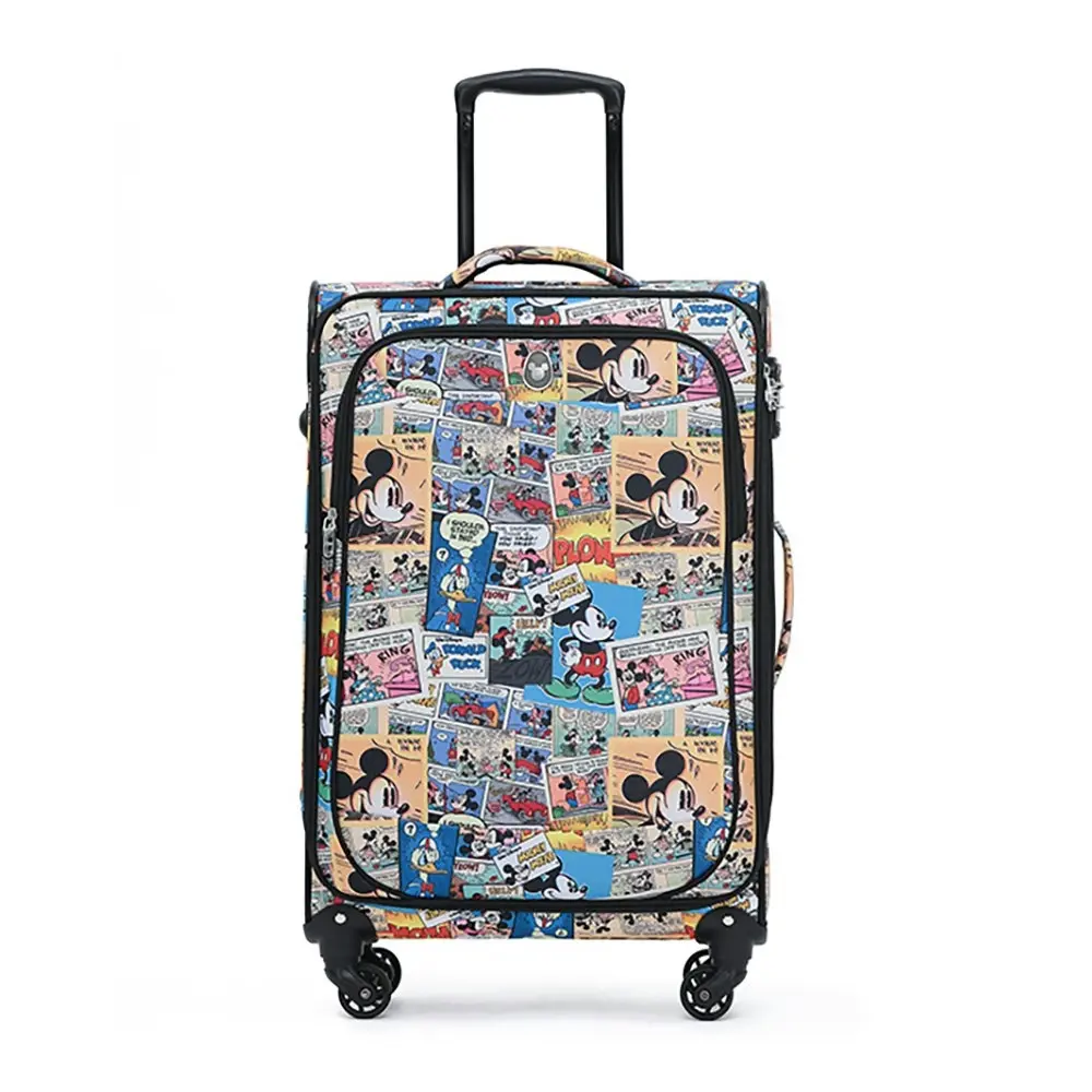 Disney 25" Trolley Checked Travel Luggage Suitcase 65x40x30cm Comic Character - Fashion