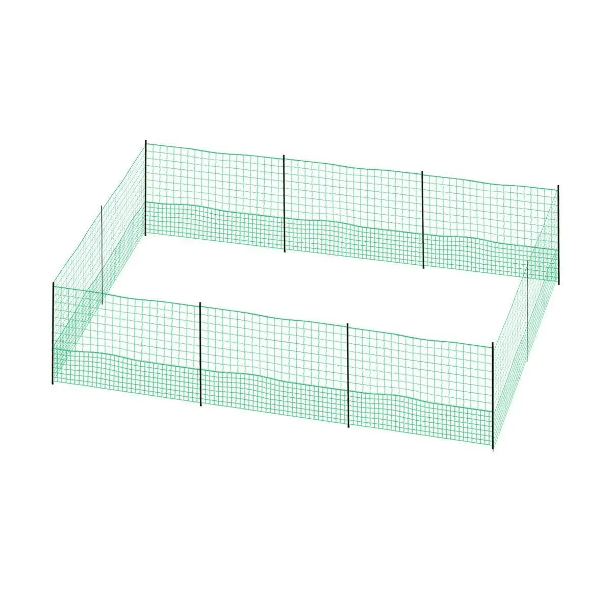 Pet Scene Chicken Fence Poultry Runs Coop Farm Pen Mesh Cage Net Habitat House Safe Turkey Breeding 1.15m x 30m - Pets