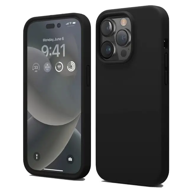 Soka Liquid Case (Suits iPhone 15 Pro Max) - Black