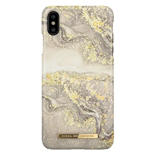 Ideal Of Sweden Fashion Case (Suits iPhone XS Max) - Sparkle Greige Marble