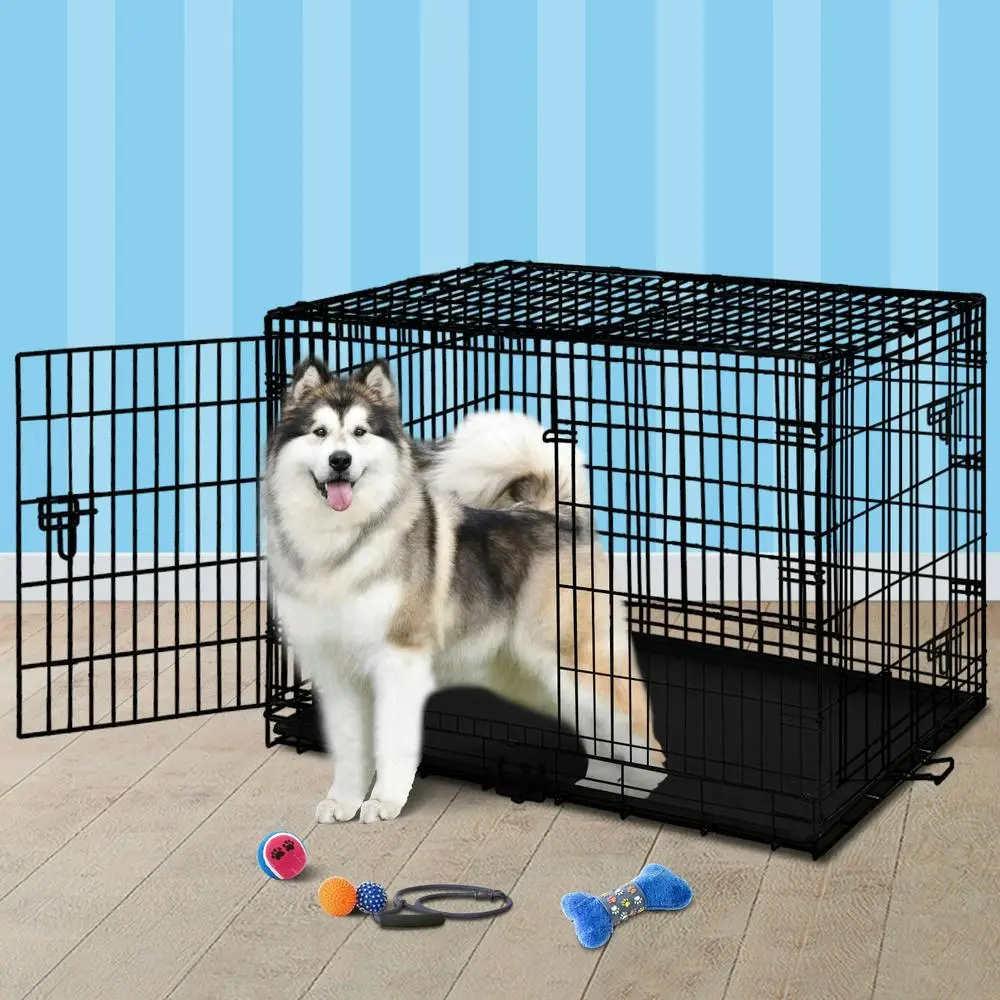 BEASTIE Wire Dog Cage 48in Foldable with Tray - Best Sellers From $10