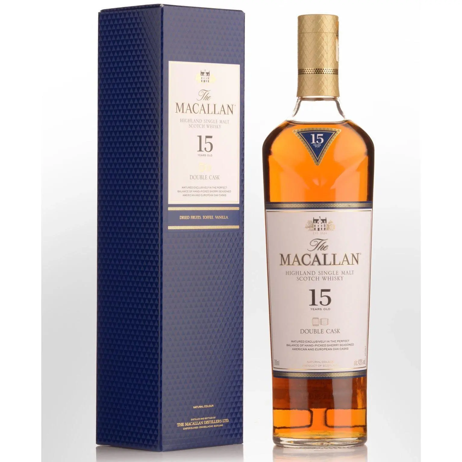 The Macallan Double Cask 15 Year Old Single Malt Scotch Whisky 700ml - Alcohol