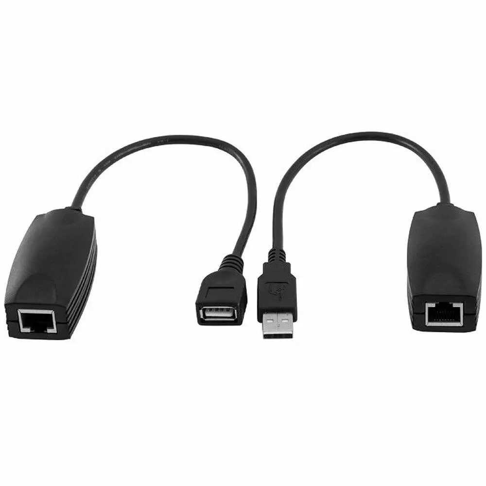 Pro2 USB Male/Female Extender Cable Extension Standard CAT5 Up to 50m for PC/Mac - Electronics