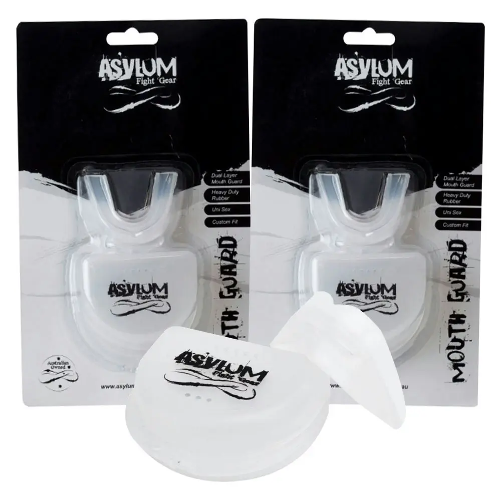 3x Asylum Boxing MMA Fitness Fighter Mouth Teeth Guard Protection Safety Gear - Sports & Outdoor