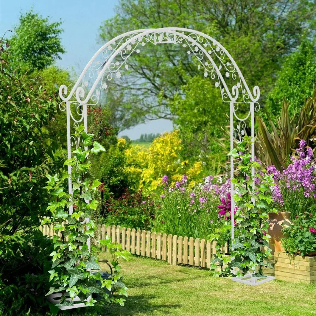 Fin Strong And Tall Garden Arch Arbor Climbing Plants Trellis Archway Wedding Stand - Religious & Ceremonial
