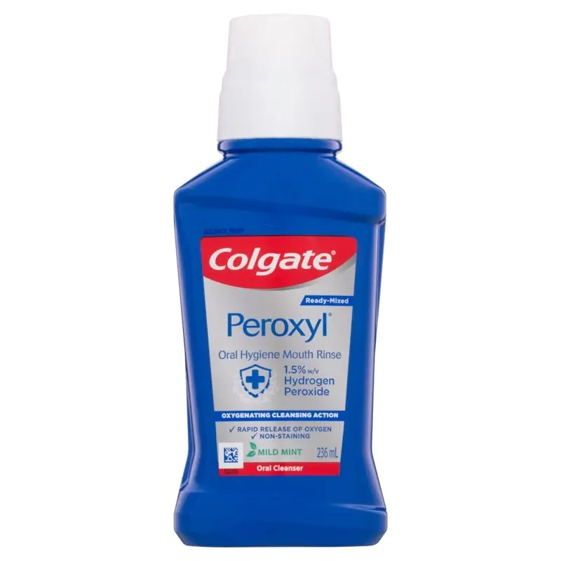 Colgate Peroxyl Oral Hygiene Mouth Rinse Mouthwash 236ml - Beauty