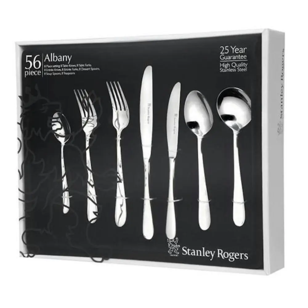 Stanley Rogers 56 Piece Albany Stainless Steel Cutlery Set 56pc - Kitchenware - Save up to 70%