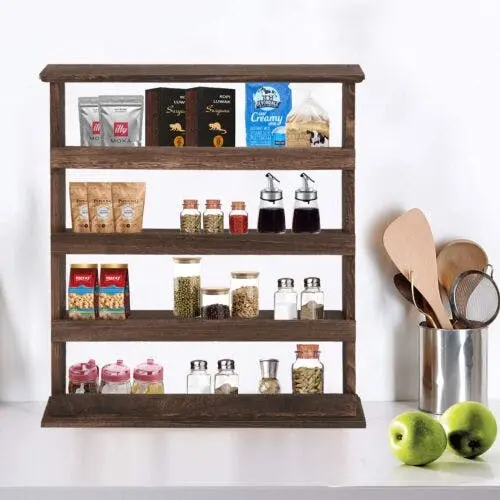 Wall-Mounted Spice Rack Organizer