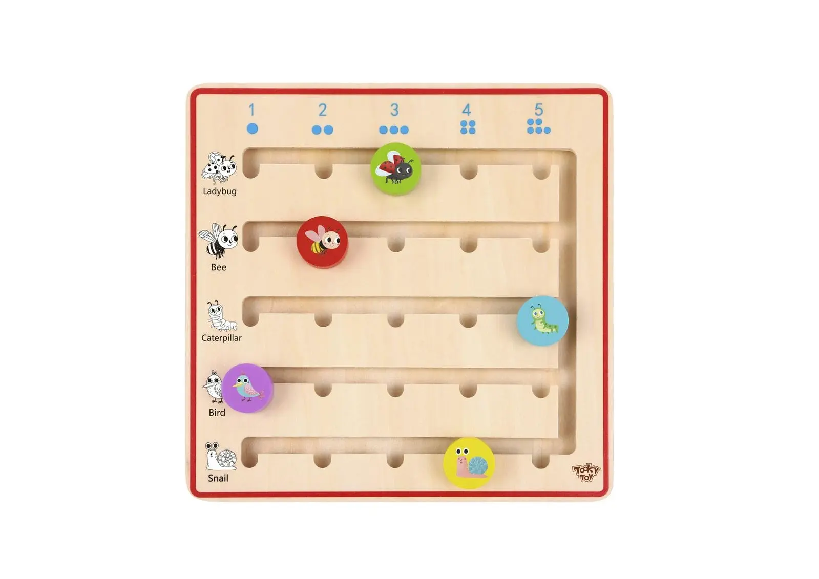 21pc Tooky Toy Wooden Counting Game Educational/Learning Activity Play Kids 3+ - Toys & Games