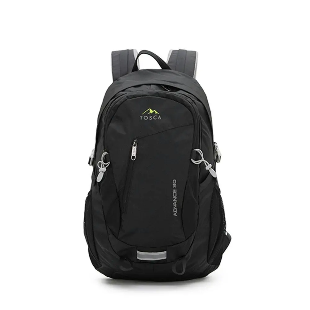 Tosca 30L Lightweight Deluxe Travel Outdoor Adjustable Backpack Bag Black - Fashion