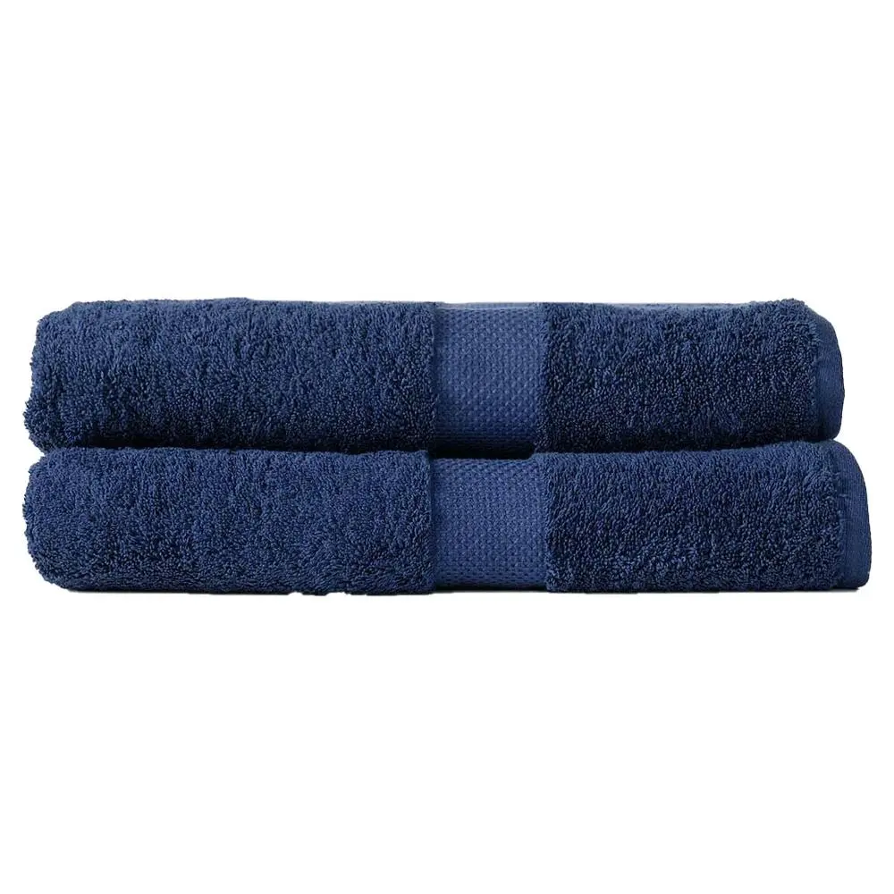 2pc Canningvale Royal Splendour Bath Sheet Set Mezzanotte Blue Home/Bathroom - Home & Garden