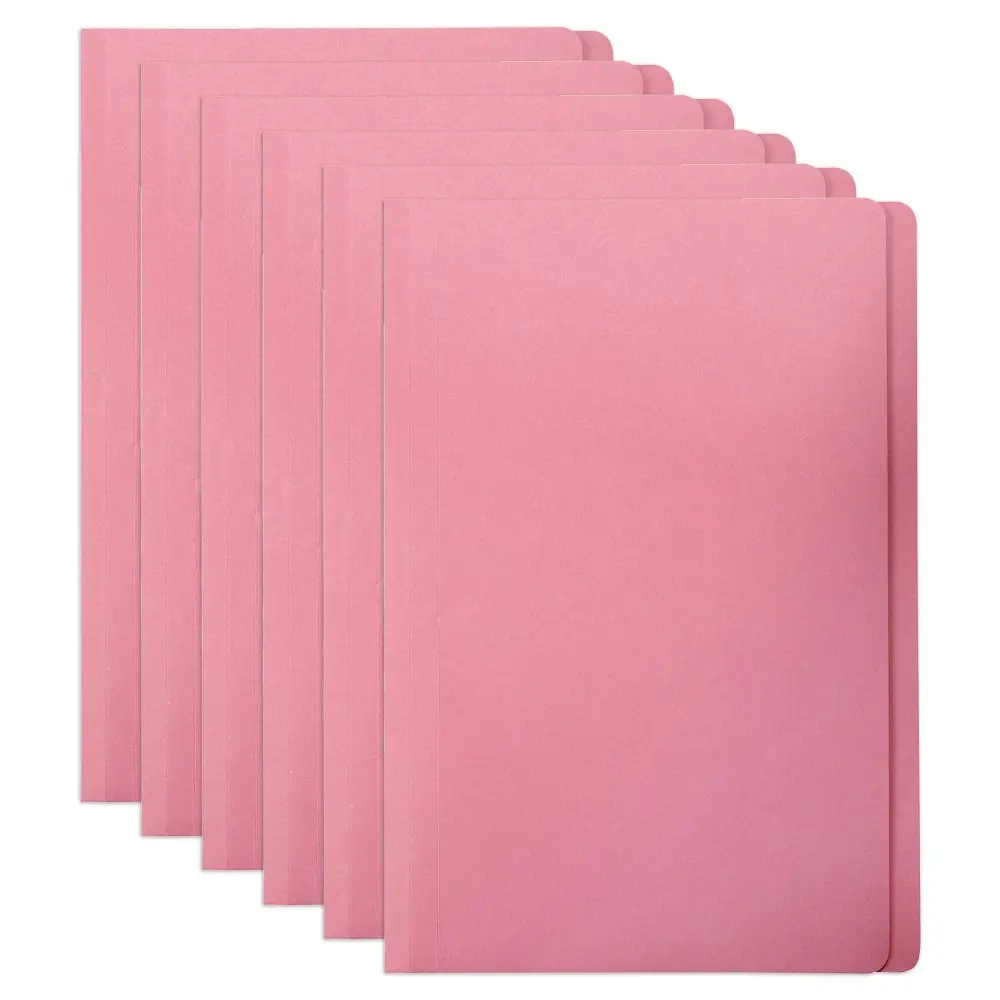 40pc Marbig Foolscap Manilla Folder Document Holder File Paper Organiser Pink - Office