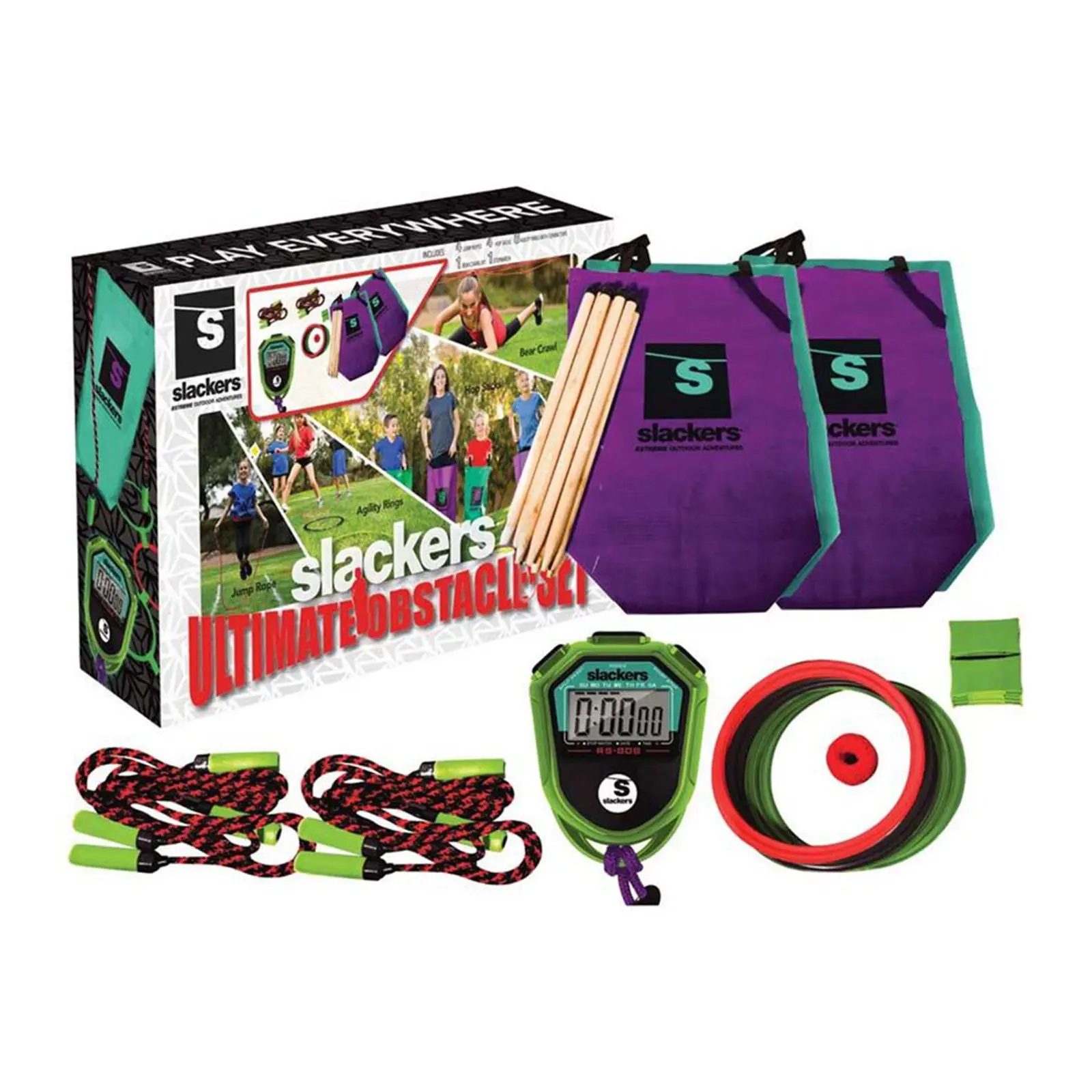 Slackers Ultimate Obstacle Set with Stopwatch - Toys & Games