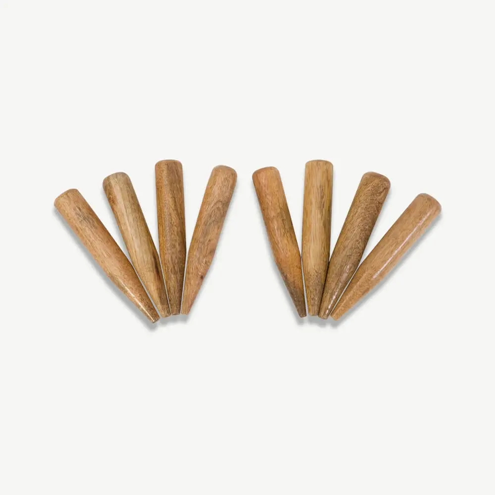 Hardwood Croquet Yard Marker Pegs x 8 - Toys & Games