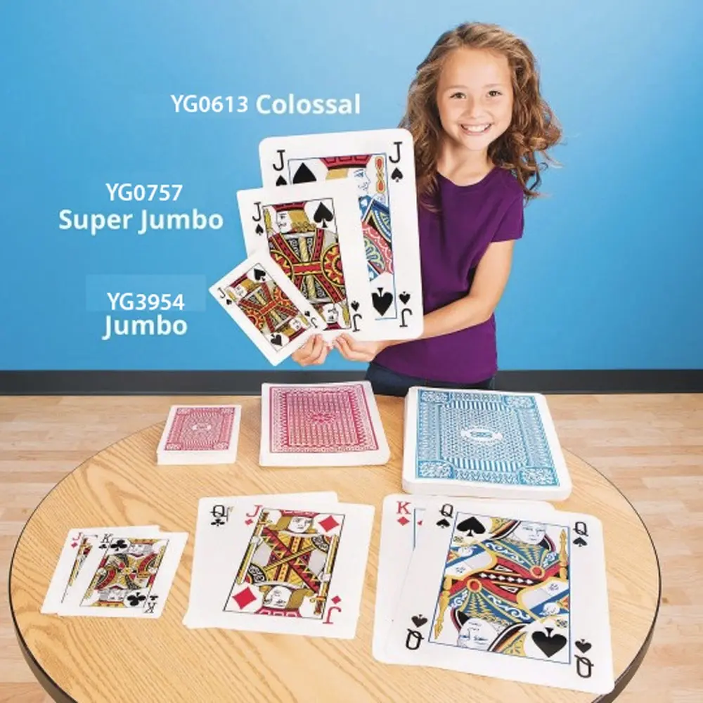 Jumbo 4x Sized Playing Cards - Toys & Games