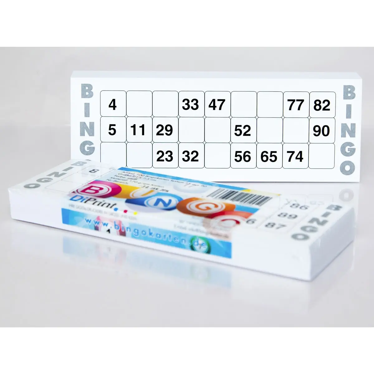 200 Large Printed Bingo Cards for Seniors System 15 from 90 ( Housie ) - Toys & Games