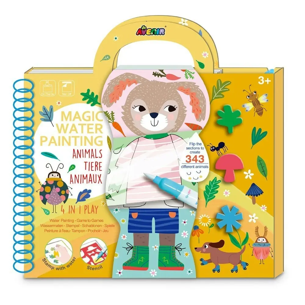 Avenir Magic Water Painting Forest Animals Art Draw/Paint Kids Activity 3y+ - Hobbies