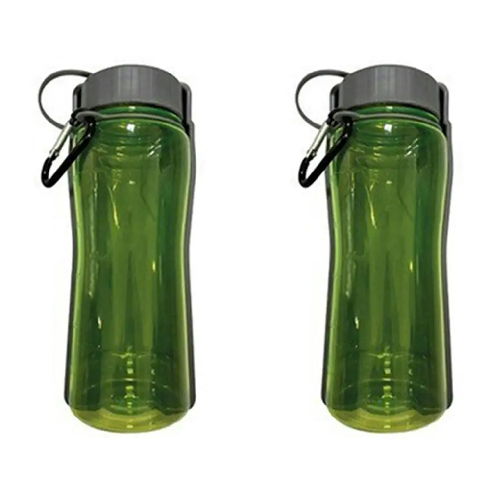 2x M-Pets 700ml Dog/Puppy Pet Travel/Walk Water Portable Drinking Bottle Cup GRN