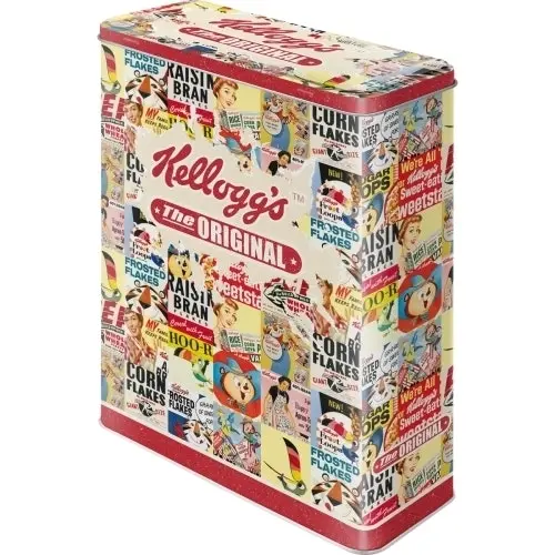 Nostalgic Art 26cm/4L Tin Metal Storage Box Kellogg's The Original Container XL - Home & Garden