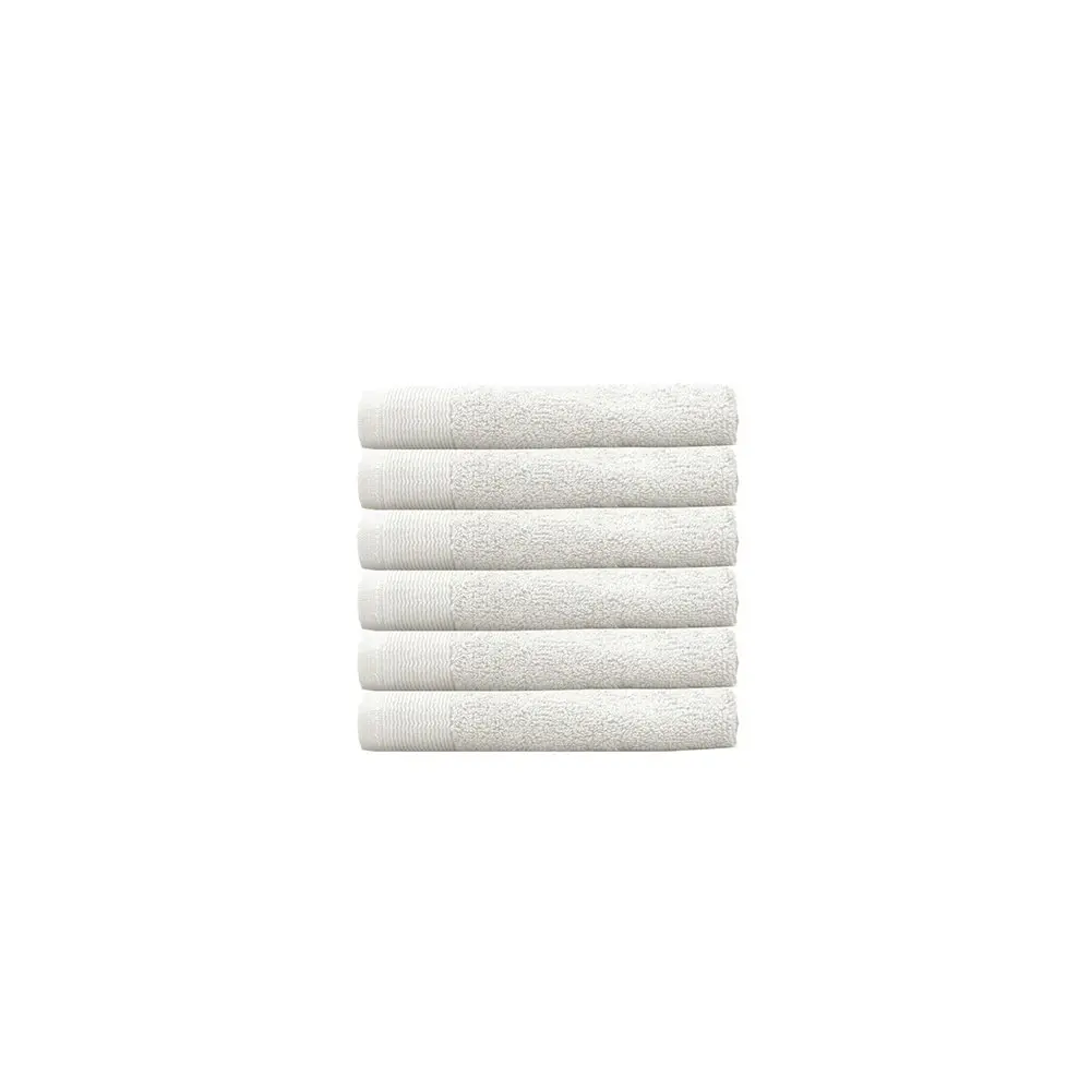 Bambury Ultra soft Elvire Face Washer Ivory 142 x 76cm Cotton Woven Home Decor - Home & Garden