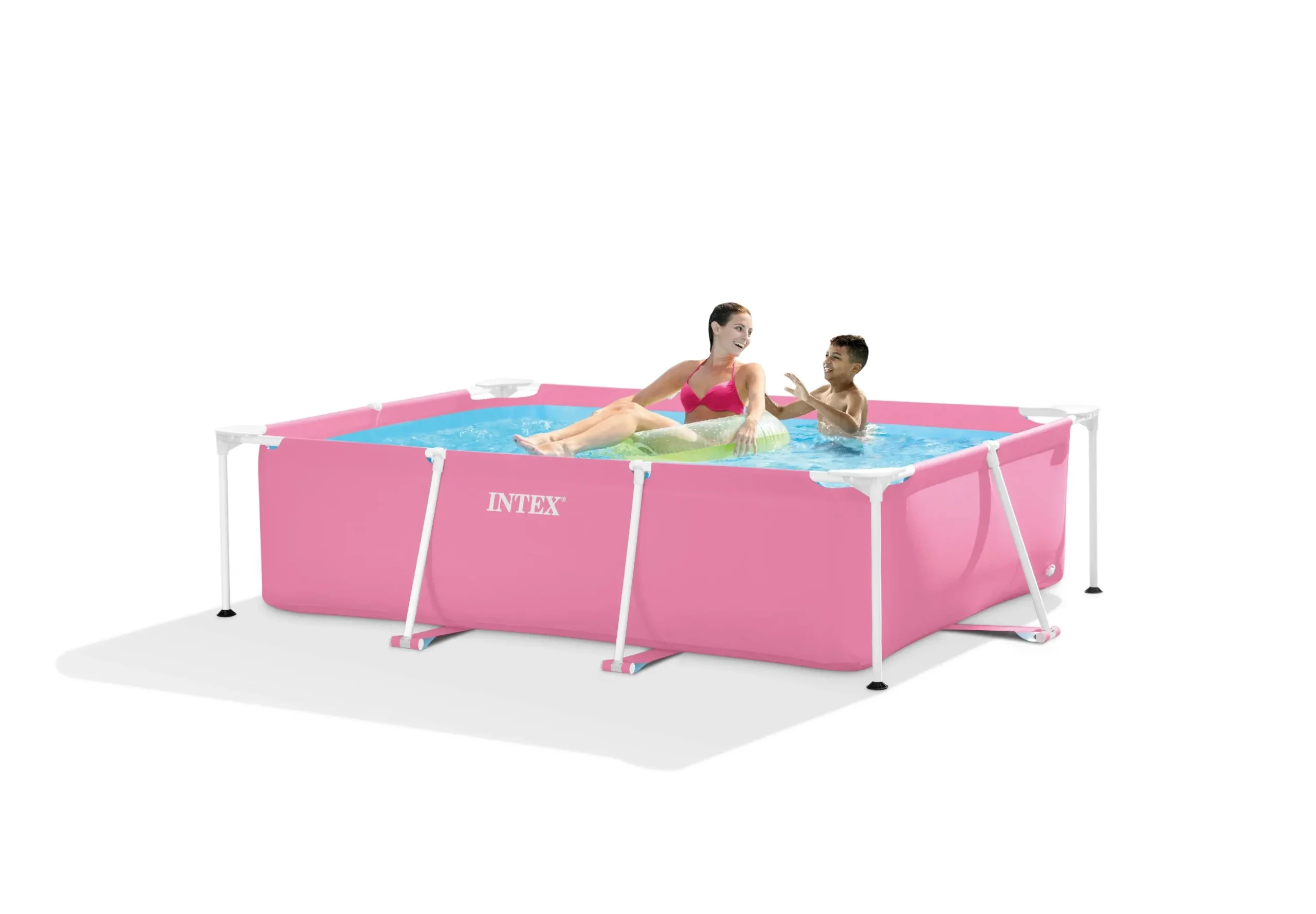 Intex Pink Rectangular Frame Pool 28266 - Home & Garden