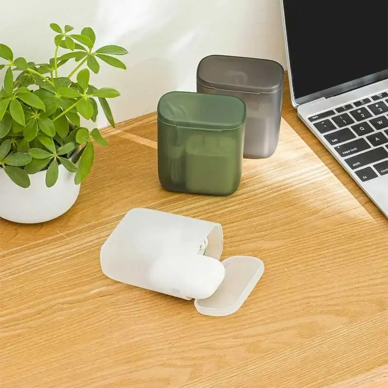 6 Pcs Dustproof Data Cable Storage Box Portable Desktop Mobile Phone Charger Box - Electronics
