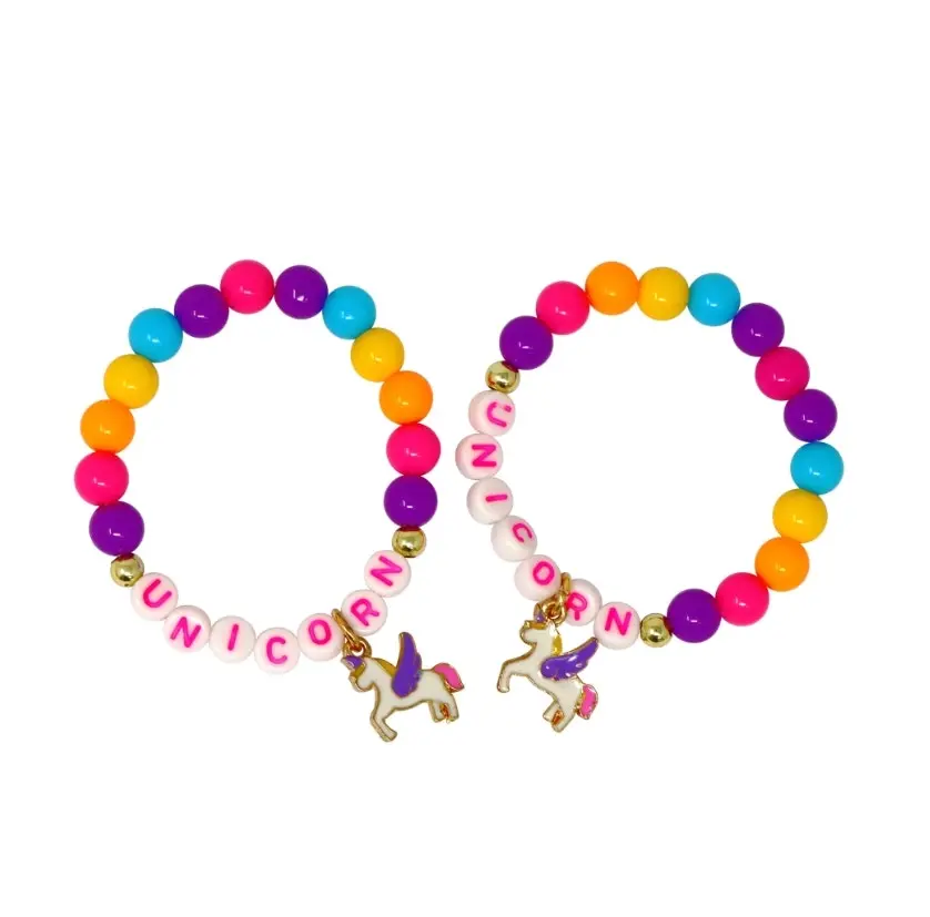 BFF Unicorn Rainbow Pearl Bracelet Set - Toys & Games