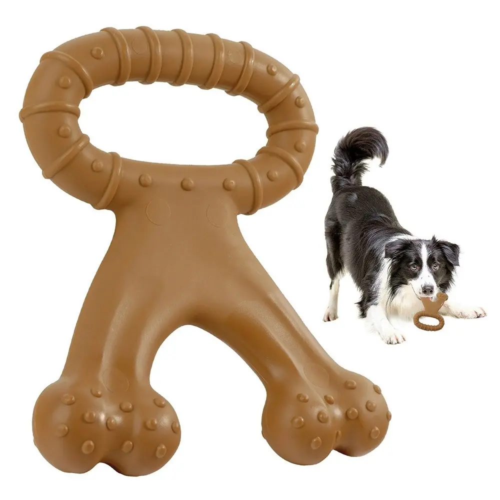 Pet Dog Chew Toys Molar Teeth Clean Stick Pet Durable Bite Puppy Interactive Toy - Pets